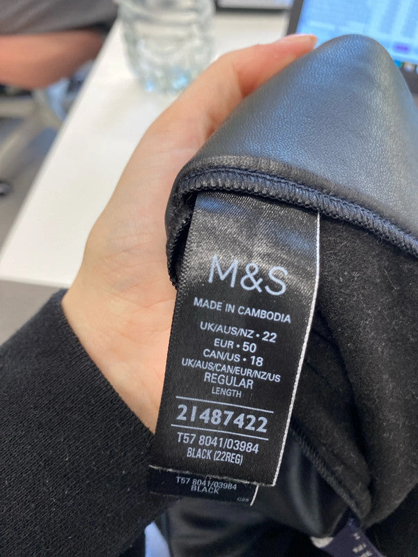 Lovely bundle 2 yours M&S faux leather legging bundle UK 22 RM002