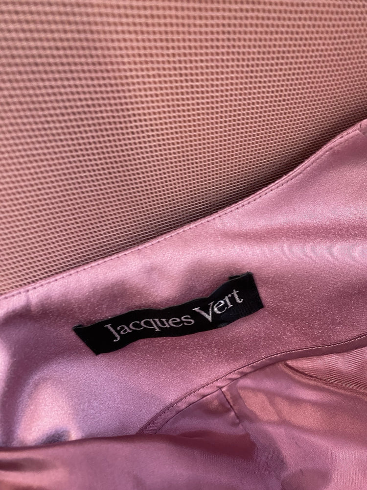 Lovely Jacques Vert Rose 3 Piece Skirt Suit UK 16-18 IZ001