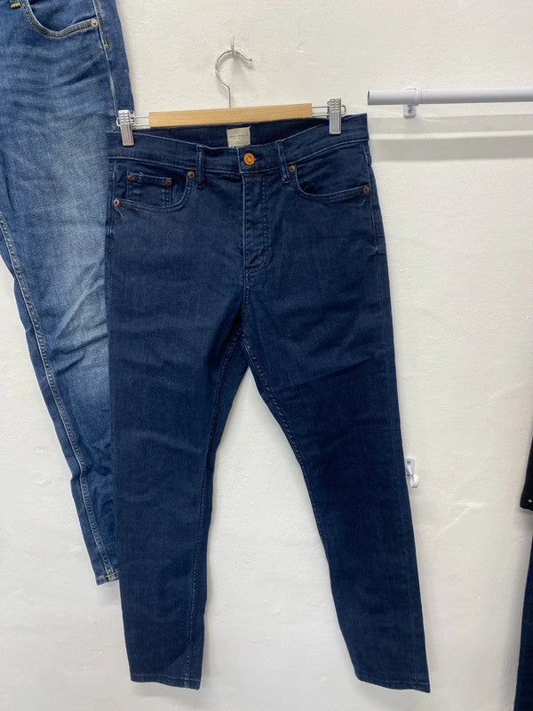 Fabulous duo of French Connection Navy Jeans slim fit Uk12 #1 SR006