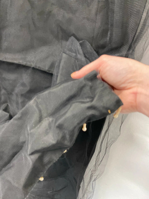 Fabulous Formal evening shawl tulle & tassels NC001