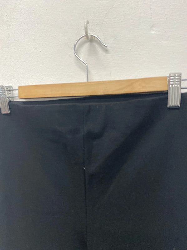 Fabulous Zara cropped bootleg black trousers UkM JB001