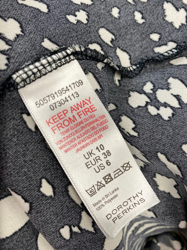 Fabulous Dorothy Perkins animal splodge dress smart casual Uk10 AG006