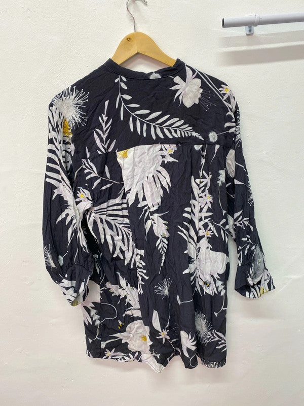 Fabulous AnnA Glover x H&M oversized floral shirt tunic Uk12/14 IM001