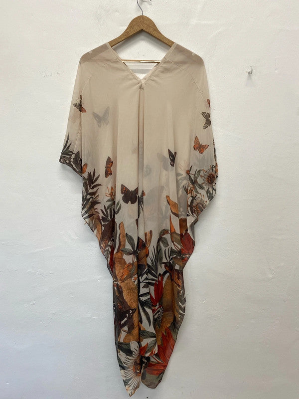 H&M Gorgeous Butterfly Floral Kaftan One Size NC001