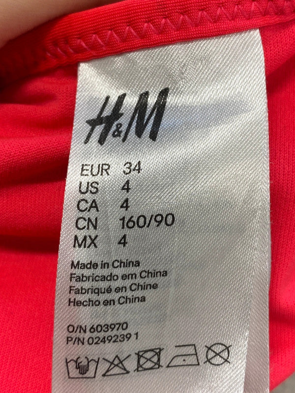 Lovely duo of h&m bikinis pink black UK 6-8 LK009 #5