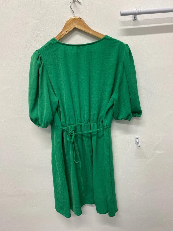 Fabulous Emerald Green midi dress classic Uk18 LG006