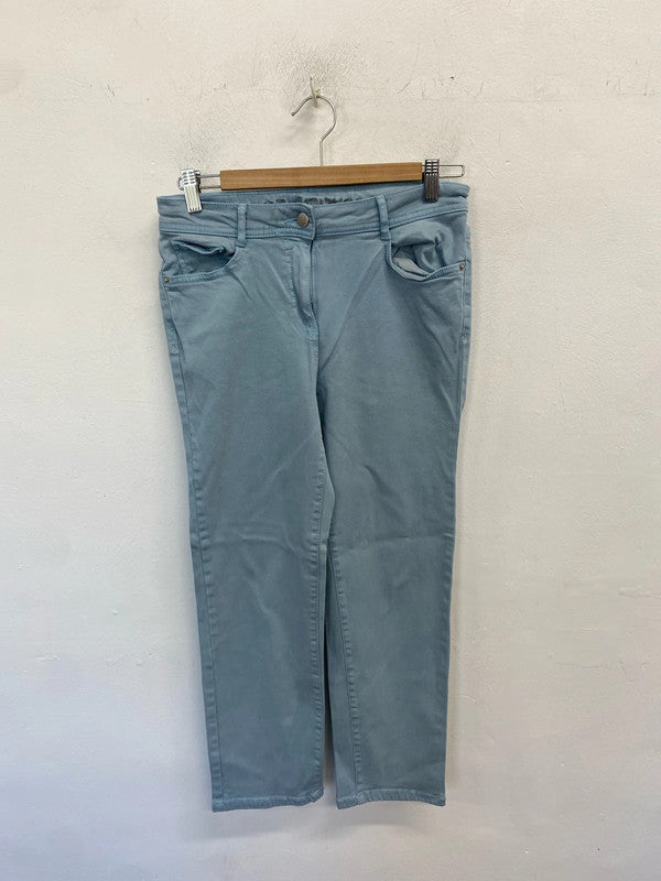 Lovely blue next straight cropped jeans UK 10 AG005