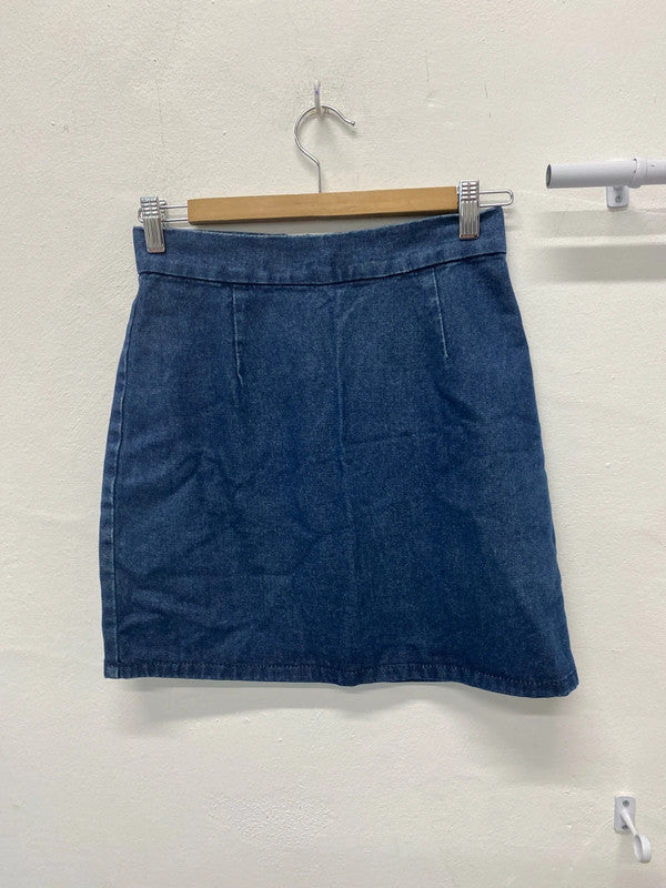 Fabulous Denim Co mini skirt Y2K UK6 MM005