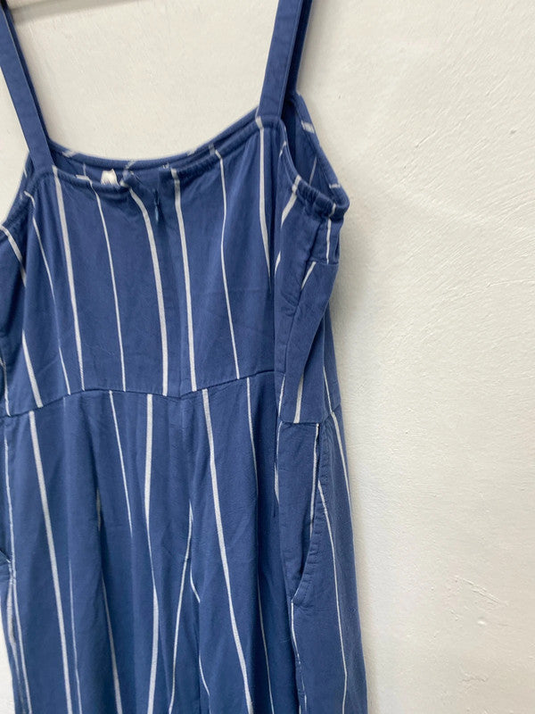 Fabulous Gap Striped soft blue dungarees Uk12 SS002