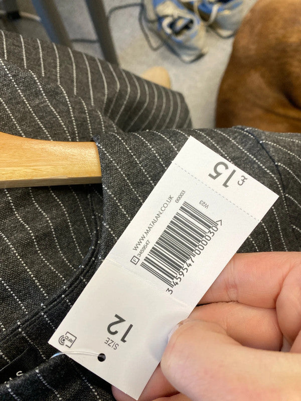 Fab formal pinstripe dress from Et Vous UK12 AO001