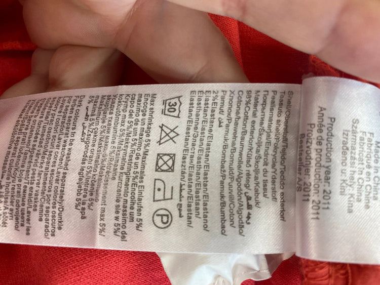 Vero Moda Fabulous Coral Denim Skirt UK 12 LW005