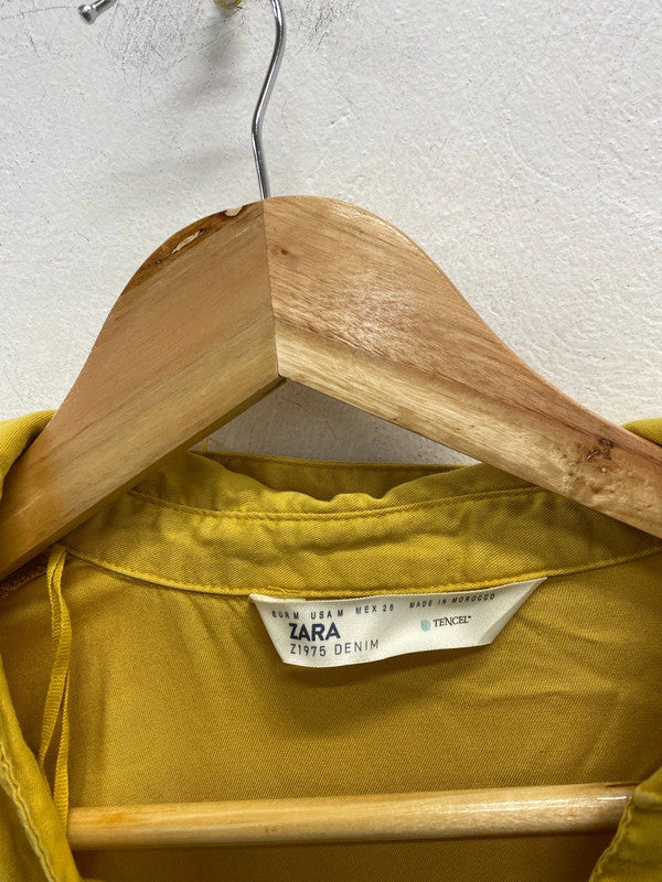 Lovely lime zara denim shirt UK M JB001