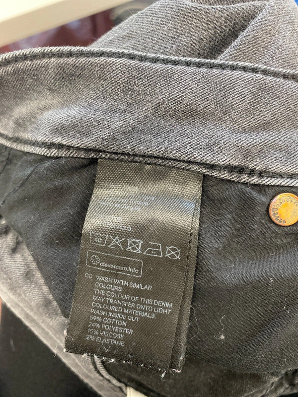 Lovely H&M grey skinny jeans high waist W 33/34 KM003