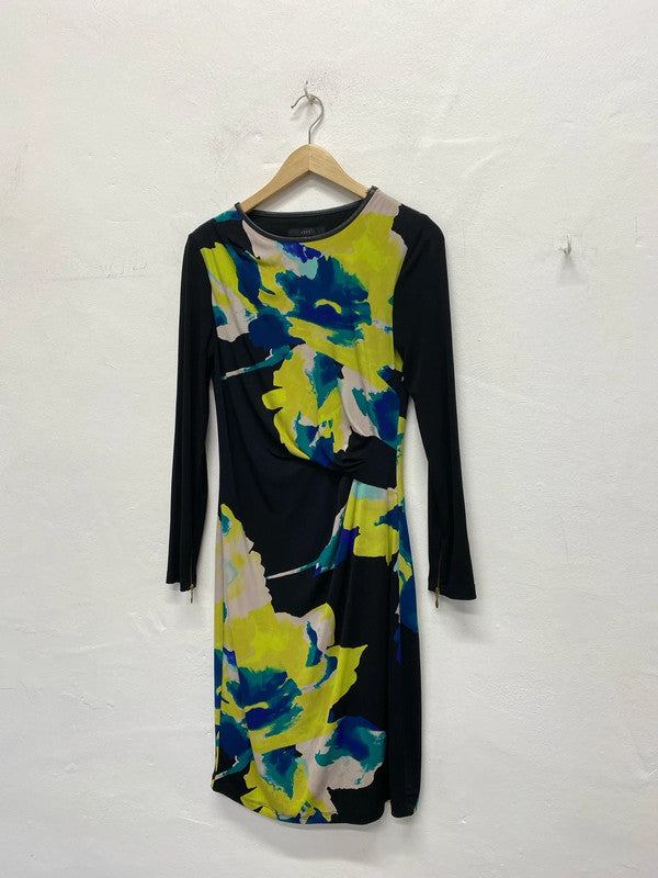 Fabulous Coast watercolour ruched occasion Dress Uk10 AG006