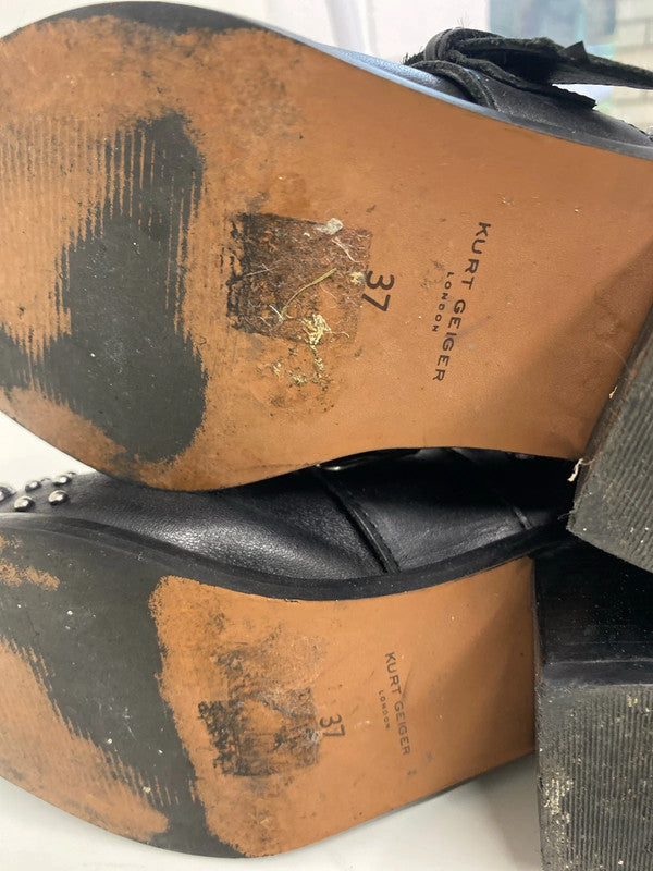 Fabulous Kurt Geiger Sybil studded boots Uk4 stunning SS002