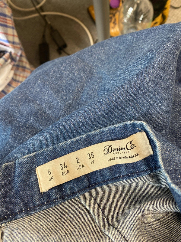 Fabulous Denim Co mini skirt Y2K UK6 MM005