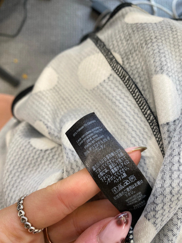 Stunning George black cream spotted fit and flare dress UK 20 IM001