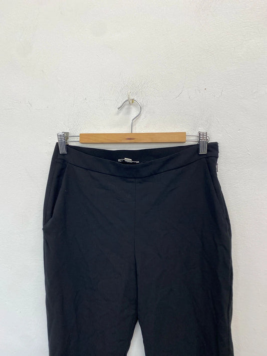 Lovely whistles wool blend black office trousers UK 10 RF001