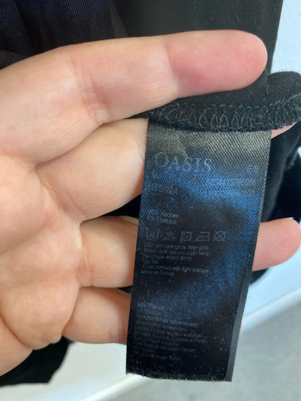 Oasis & Warehouse Chic Black Turtlenecks Duo Size M-L #22 LN001