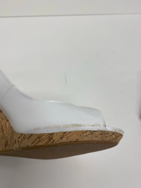 Fabulous Dune High wedge peep toe occasion shoes UK6 KM004