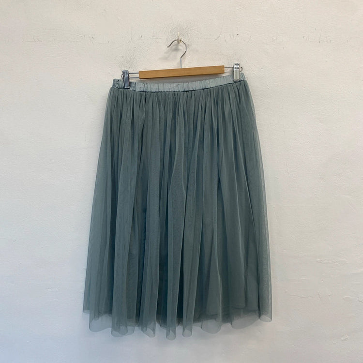 Fabulous Lace & Beads tulle party skirt petrol grey UkL JR001