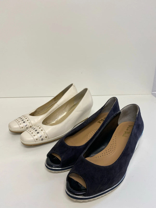 Fabulous Duo of Val-Dal low wedge heels Uk5 occasion Events #2 LL003