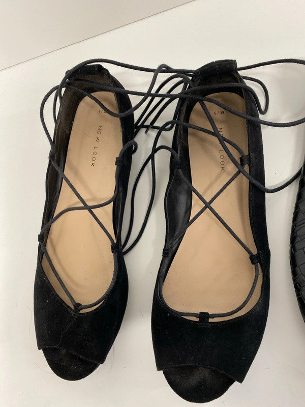 Fabulous duo of ballet pumps New look black UK6 #5 NC001