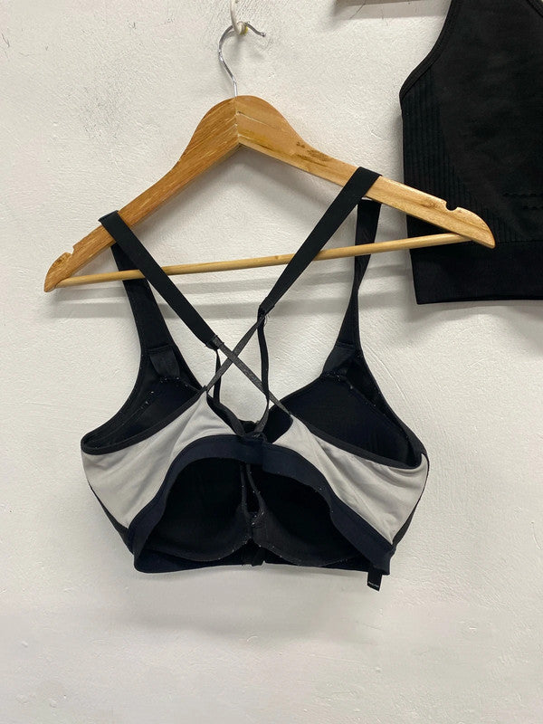 Lovely bundle 19 black sports bras Victoria secret Ryder cup UK M DS002