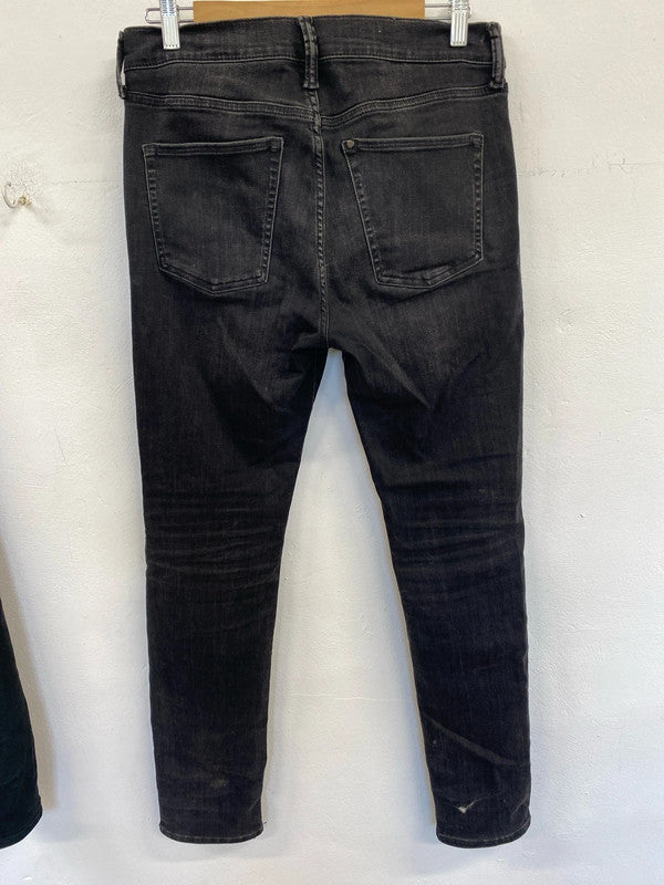 Trio of black and charcoal H&M men’s jean 32 #3 JR001