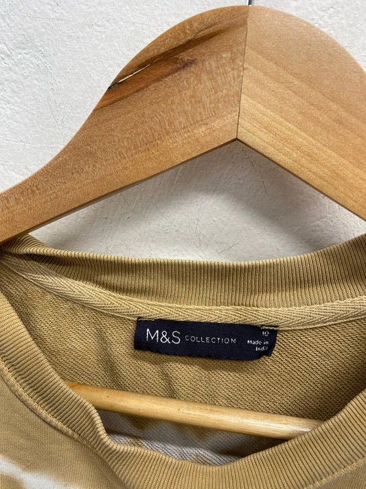 Lovely M&S beige tie dye jumper UK 10 HA001