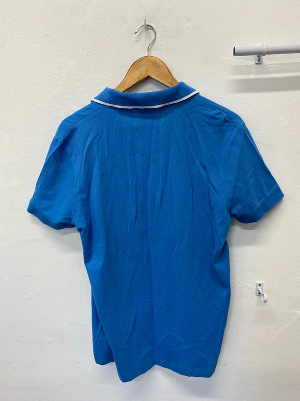 Fab Baby Blue polo shirt Pure cotton UkXL Mens Hugo Boss Black Label AT001