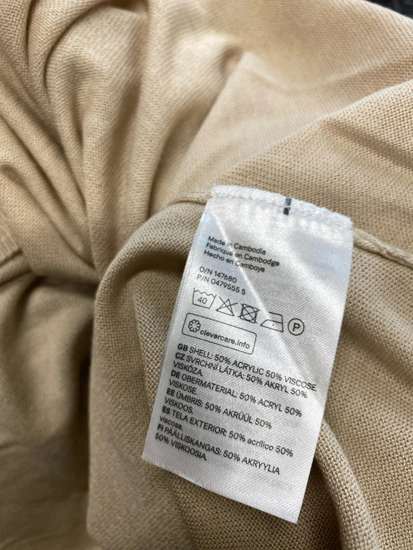 Lovely H&M beige lightweight jumper UK L KM003