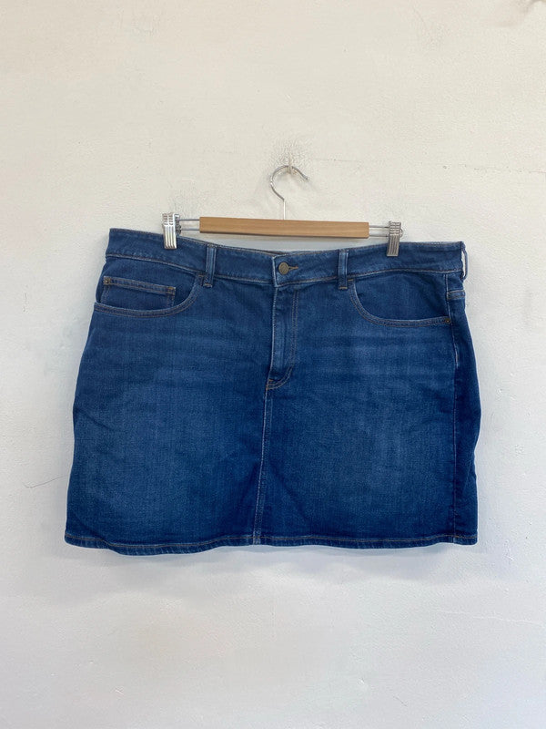 FatFace Chic Hope Denim Mini Skirt UK 18 KN002