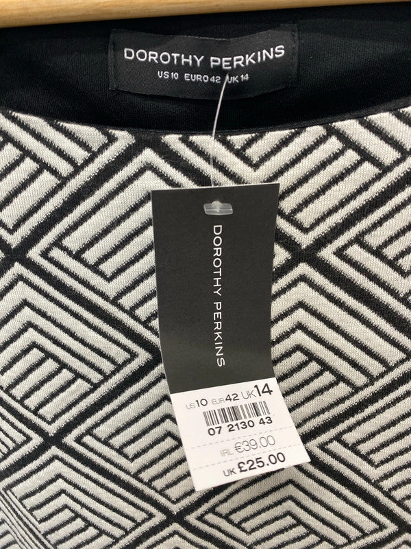 Fabulous Dorothy Perkins vintage vibe retro dress Uk14 New AO001