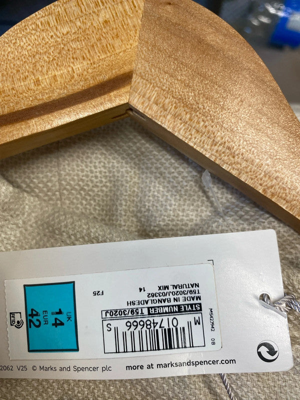 Fabulous New twill cream blazer dress Uk14 MW001