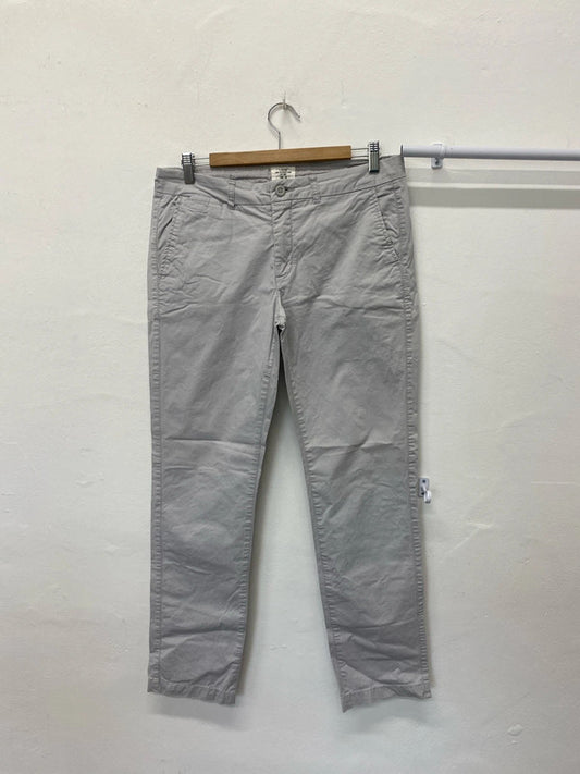 Fabulous H&M ladies light grey chinos Uk12 KM003