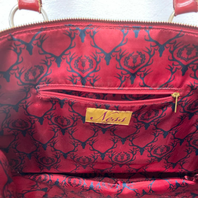 Ness Stylish Blue & Red Tartan Tweed Tote Bag NC001