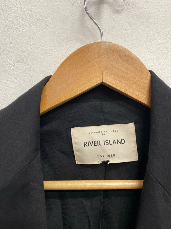 Stunning river island longline gilet blazer waistcoat UK S KM004