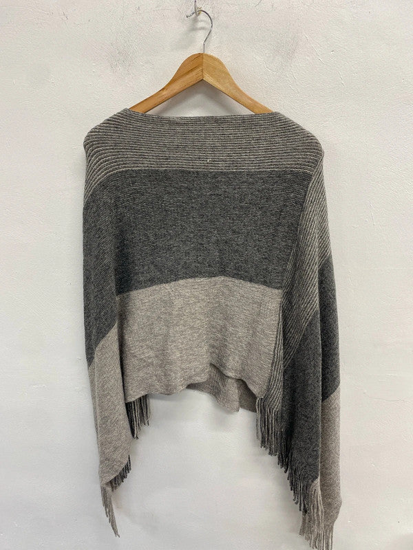 Lovely cotton trades grey shawl cosy one size JW002