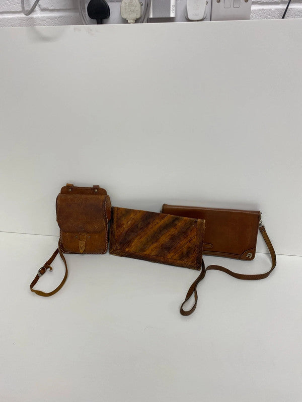 Unbranded Vintage Leather Bags Trio KD001