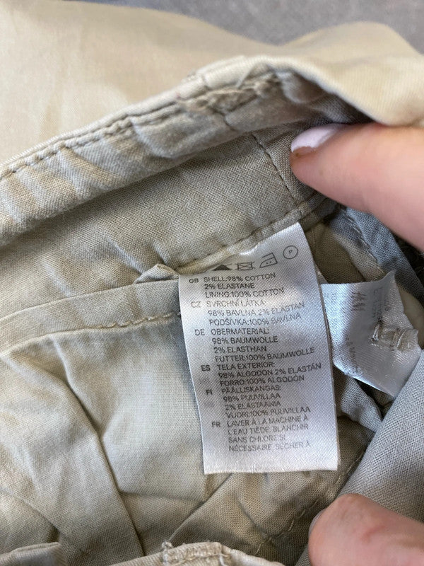 Fabulous Duo of slim fit chinos Uk14 brown cream classics #28 KM003