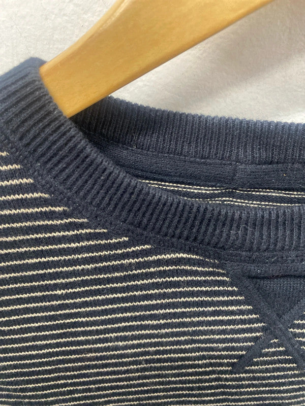 Classic J Hart bros striped knit jumper black beige XXL FE001