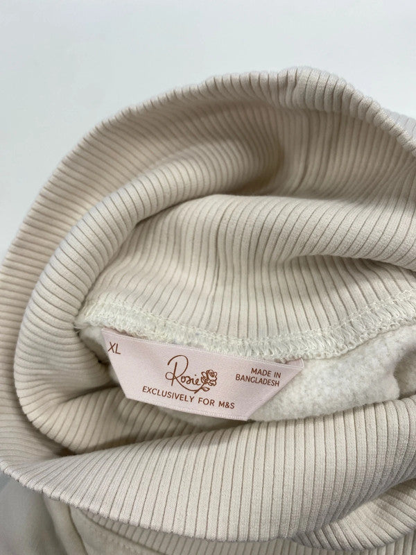 Cosy M&S cream Rosie jumper uk 14 VW001