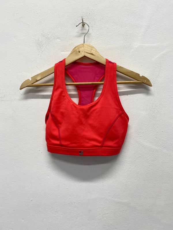 Fabulous Neon Coral sports bra from Sweaty Betty UkM NN001