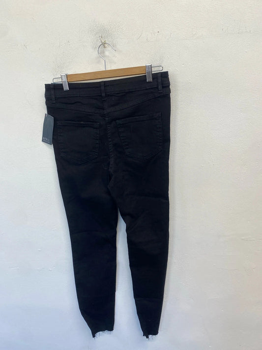 Lovely papaya black ankle grazer jeans UK 12 AO001