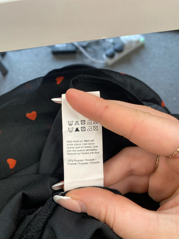 Fabulous River Island love heart dress uk 8 KM004