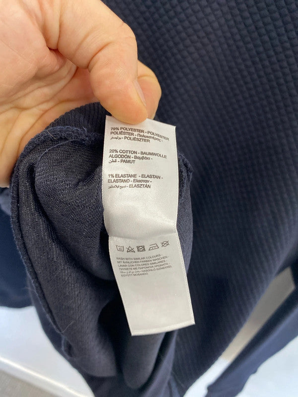 Classic gents jumper duo 1/4 Zip grandad navy M Next Peacocks #1 JR001