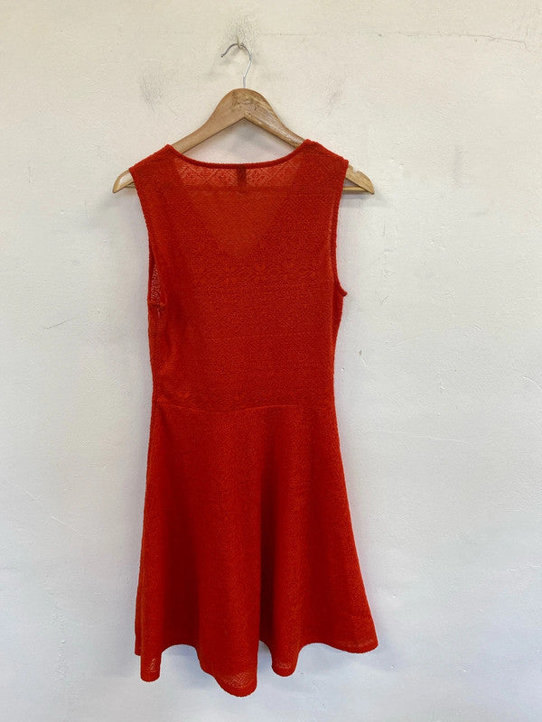 YAS Fabulous Red A-line Midi Dress Size M JM005
