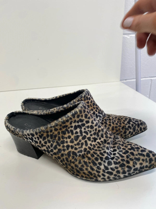 Fabulous Carvela Leopard print mule block heel UK3 SS002