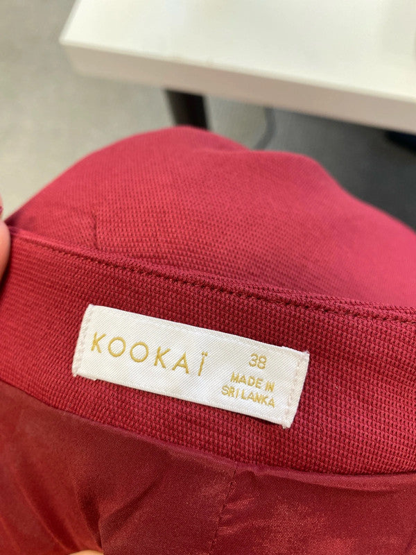 Lovely kookai boysenberry red floaty trousers UK 10 CJ001